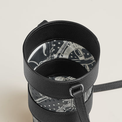  Hermes Avecsoie In The Pocket Water Bottle Holder Noir