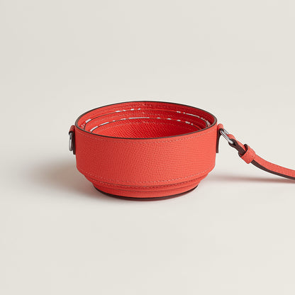  Hermes Avecsoie In The Pocket Water Bottle Holder Orange Field