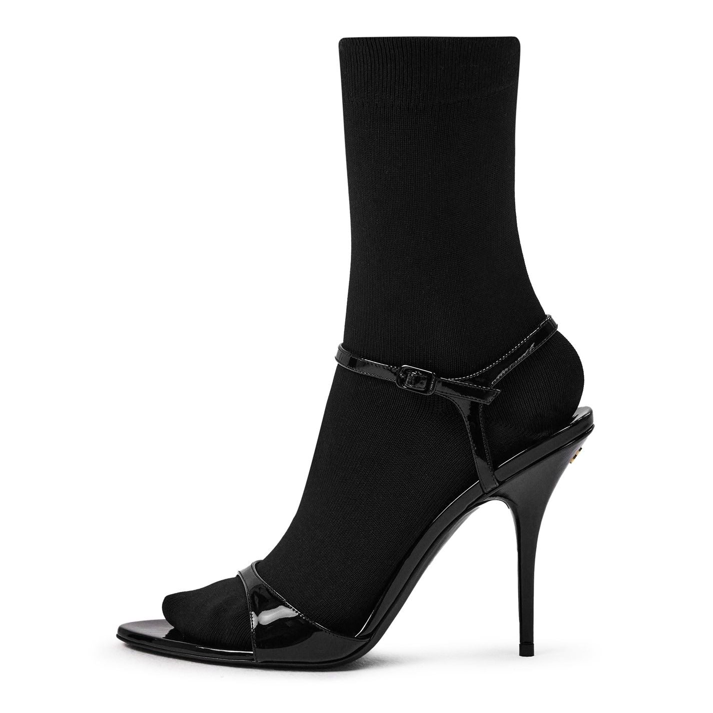  Avenue Sock Sandals Black