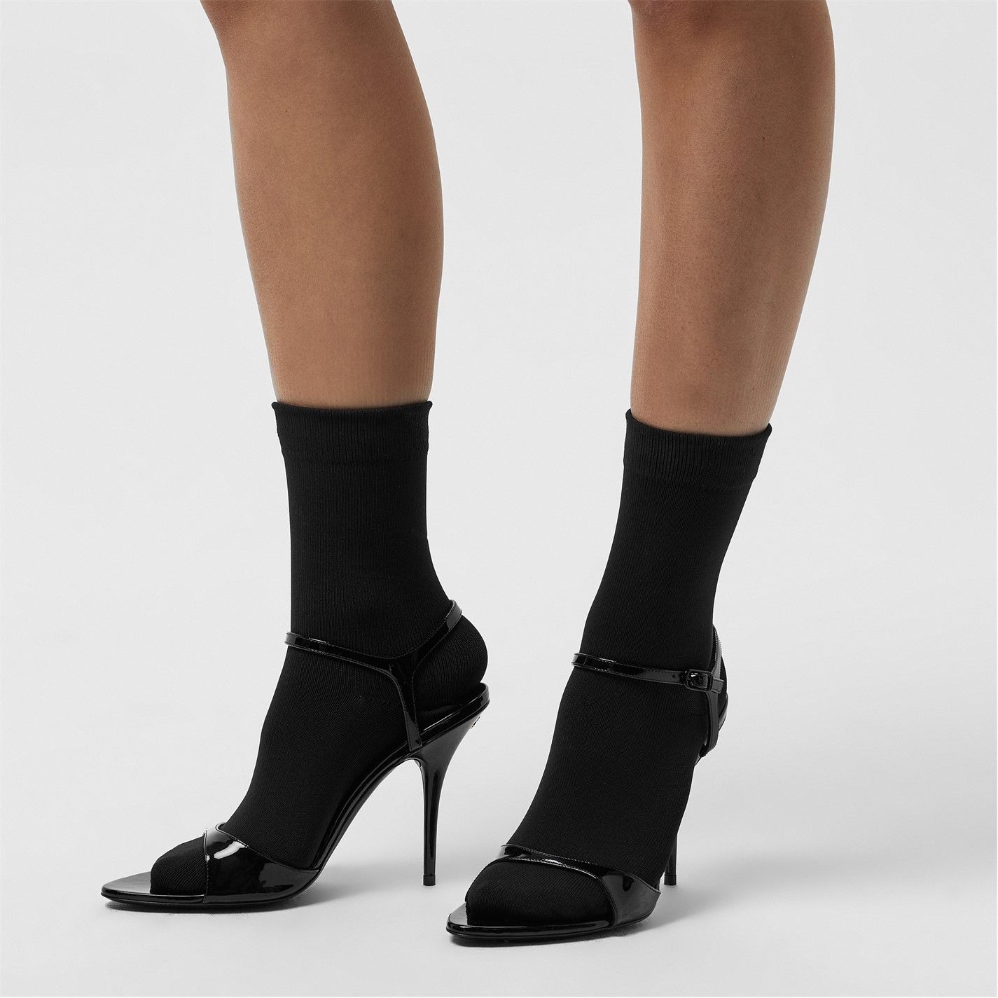  Avenue Sock Sandals Black
