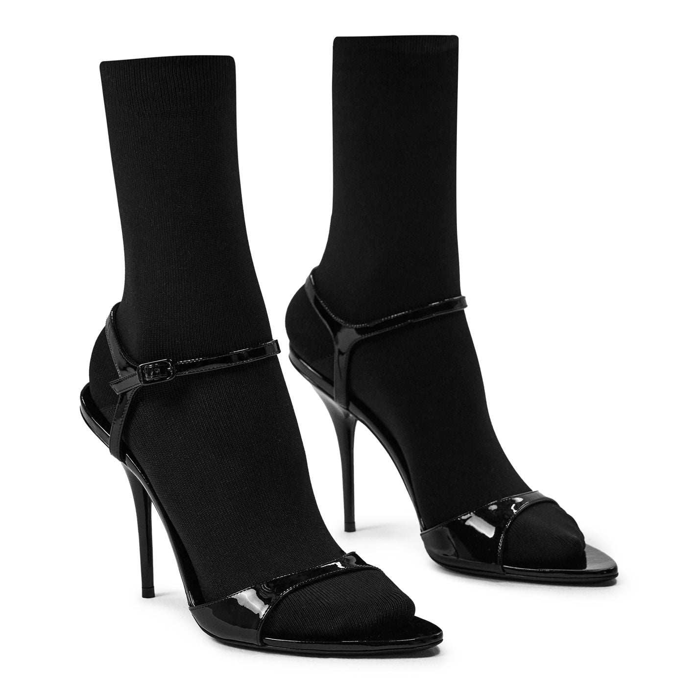  Avenue Sock Sandals Black