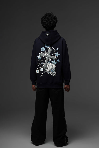 High Stake Hoodie - Navy Blue