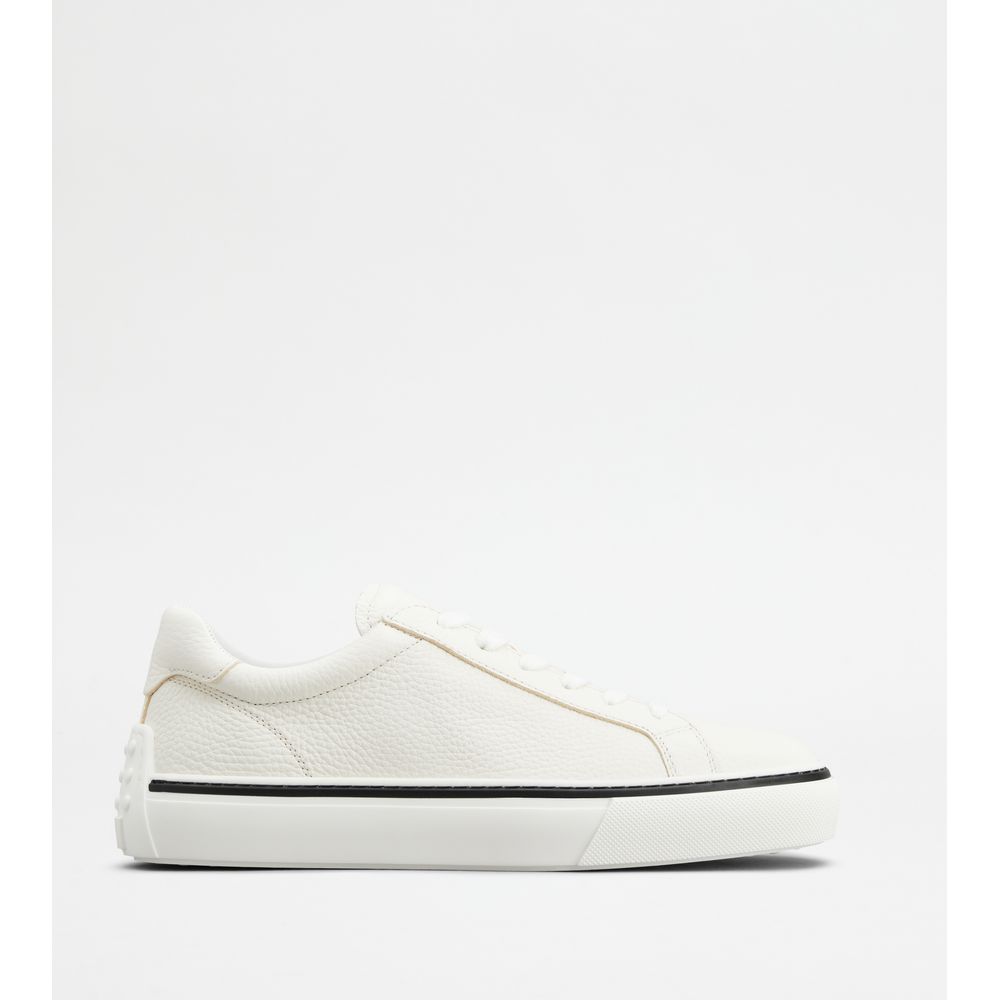 Tods Sneakers In Leather Off White Mens