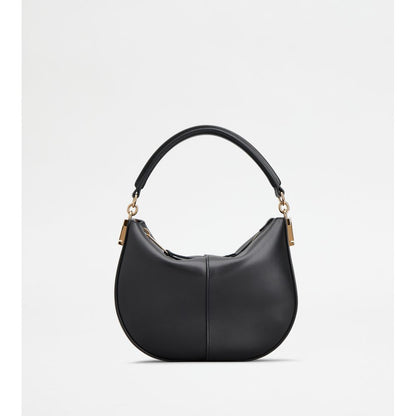 Tods T Case Hobo Bag In Leather Mini Black