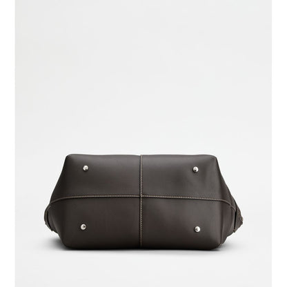 Tods Di Bag Swing In Leather Medium Brown