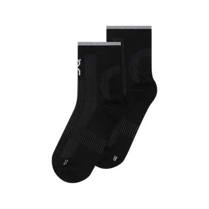 On Performance Run Sock Mid Black | Eclipse