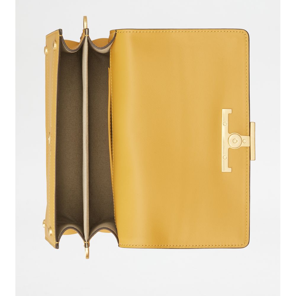 Tods Shoulder Bag Mini Yellow