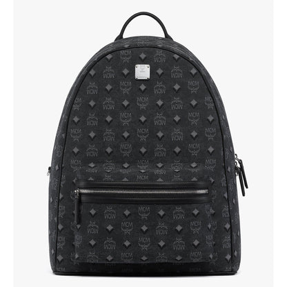MCM Medium Stark Backpack In Denim Visetos