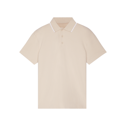 On Courtside Polo Sand | White