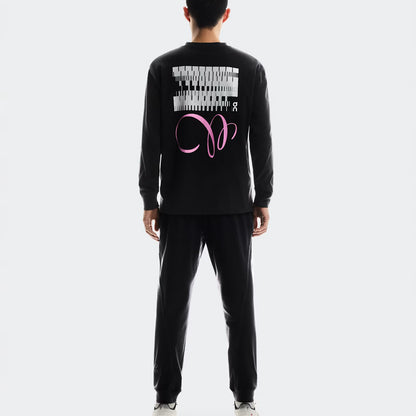 On Club Long-T Graphic Black