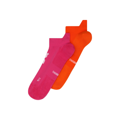 On Core Run Sock Low 2P Flame | Pink