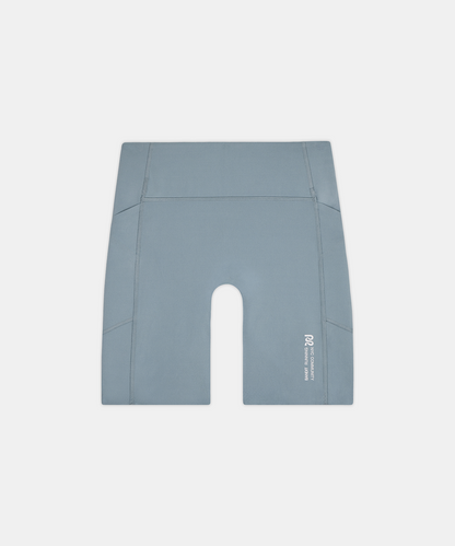 Bandit Womens Stamina V High Waist 7 Compression Short Tranquil Blue