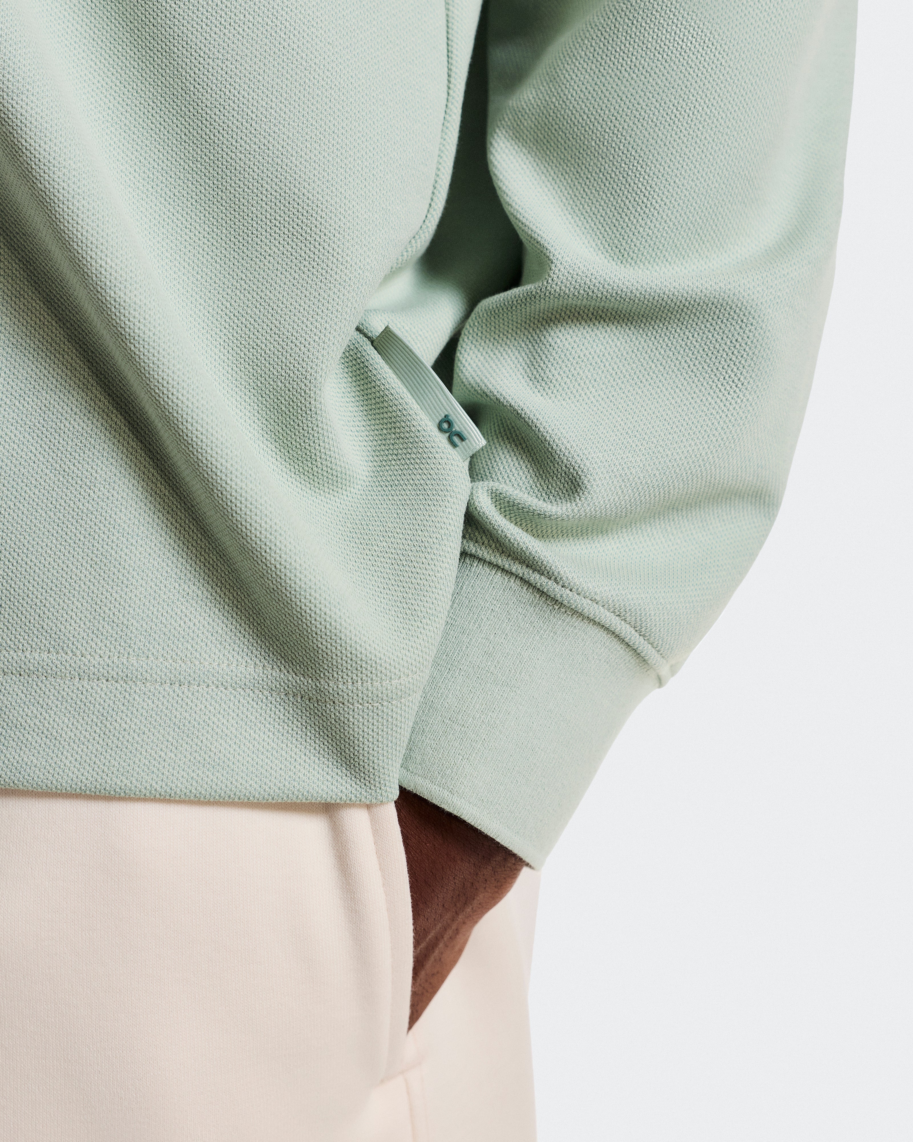 On Courtside Long-T Polo Mineral | Tide