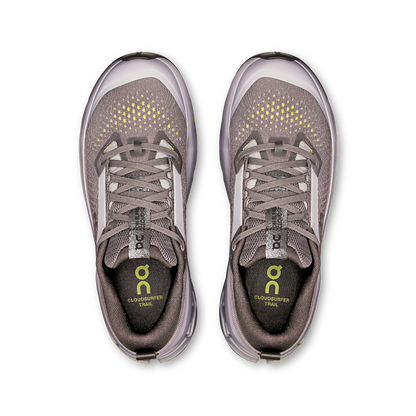 on running cloudsurfer trail 2 iron running lilac (women's)
