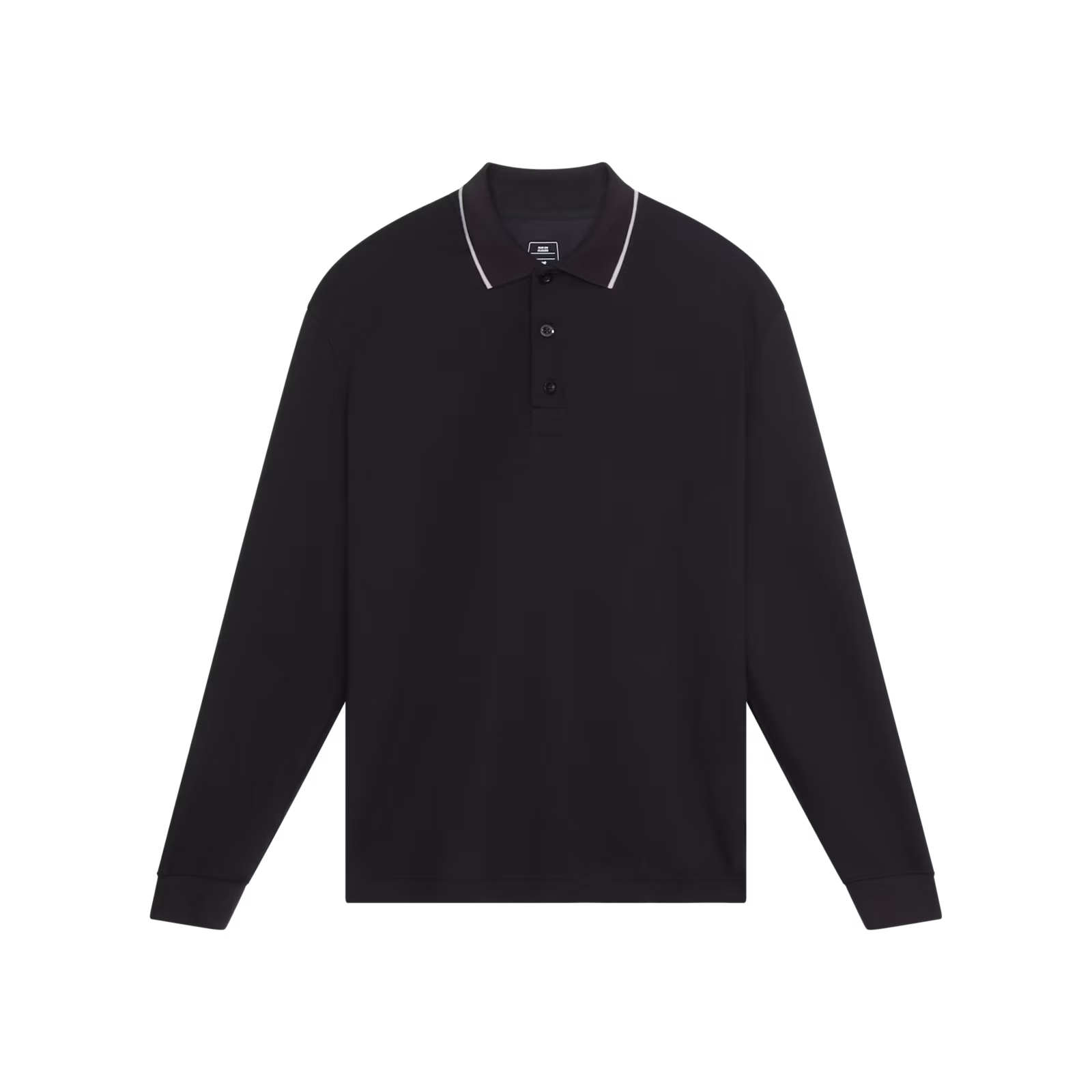 On Courtside Long-T Polo Black
