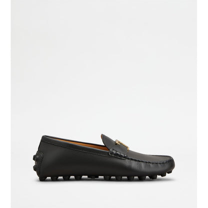 Tods T Timeless Gommino Bubble Loafers In Leather Black Womens