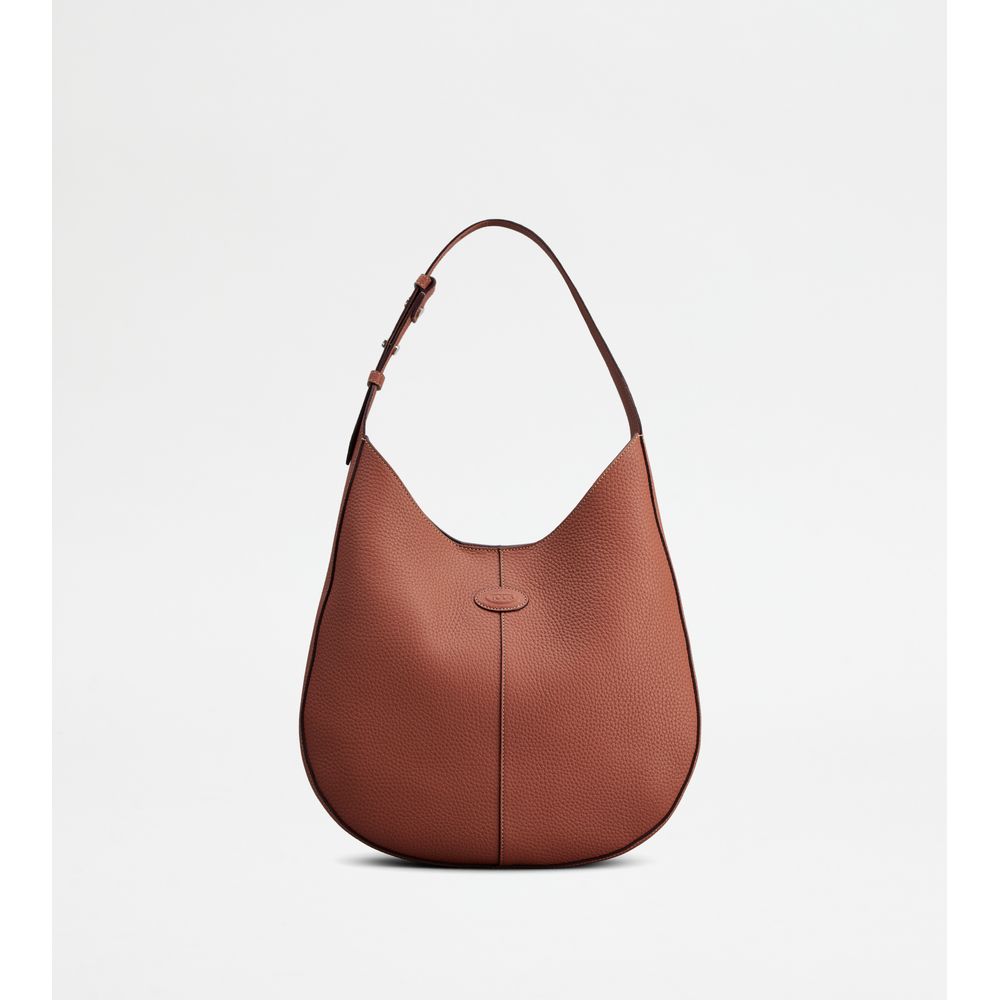 Tods Di Bag Hobo In Leather Small Brown