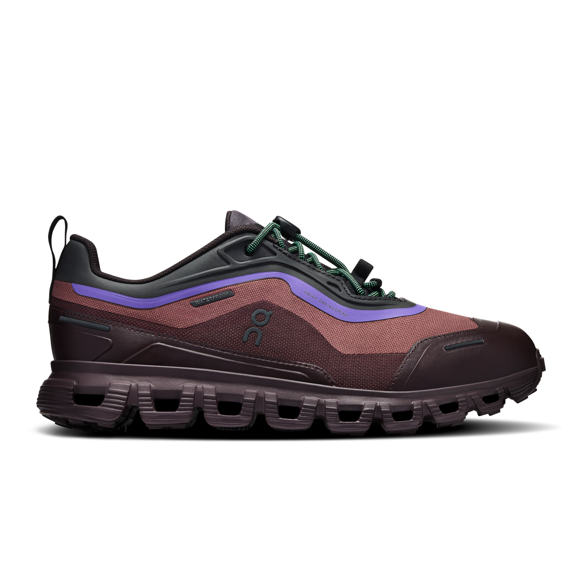 On Cloud 6 Geo Waterproof Black Tyrian (Women'S)