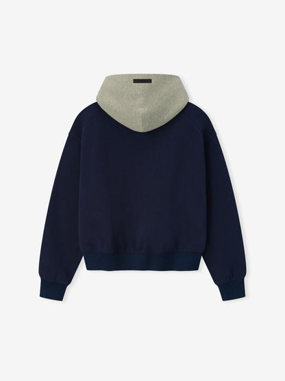 Essentials Womens Fever Classic Hoodie Midnight Navy/ Concrete Heather