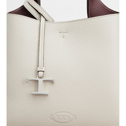 Tods Bag In Leather Mini Grey