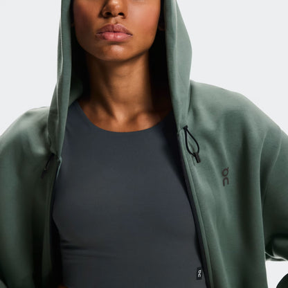 On Focus Tech Zip Hoodie Olive (Women'S)