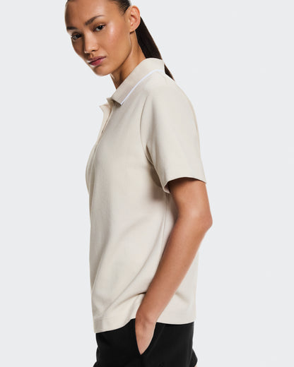 On Courtside Polo Sand | White (Women'S)