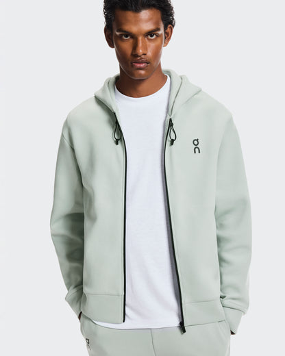 On Focus Tech Zip Hoodie Mineral