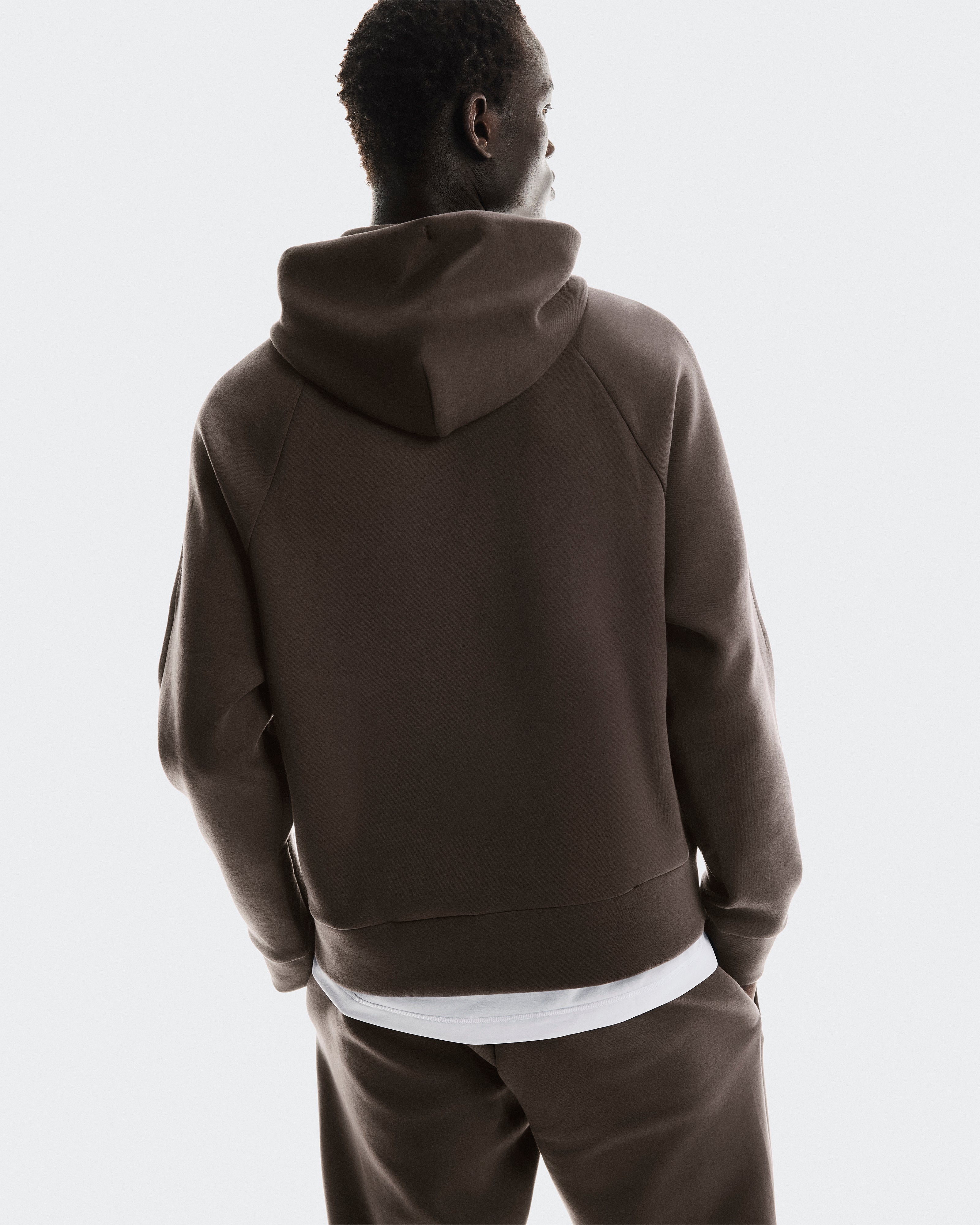 On Focus Tech Hoodie Pebble