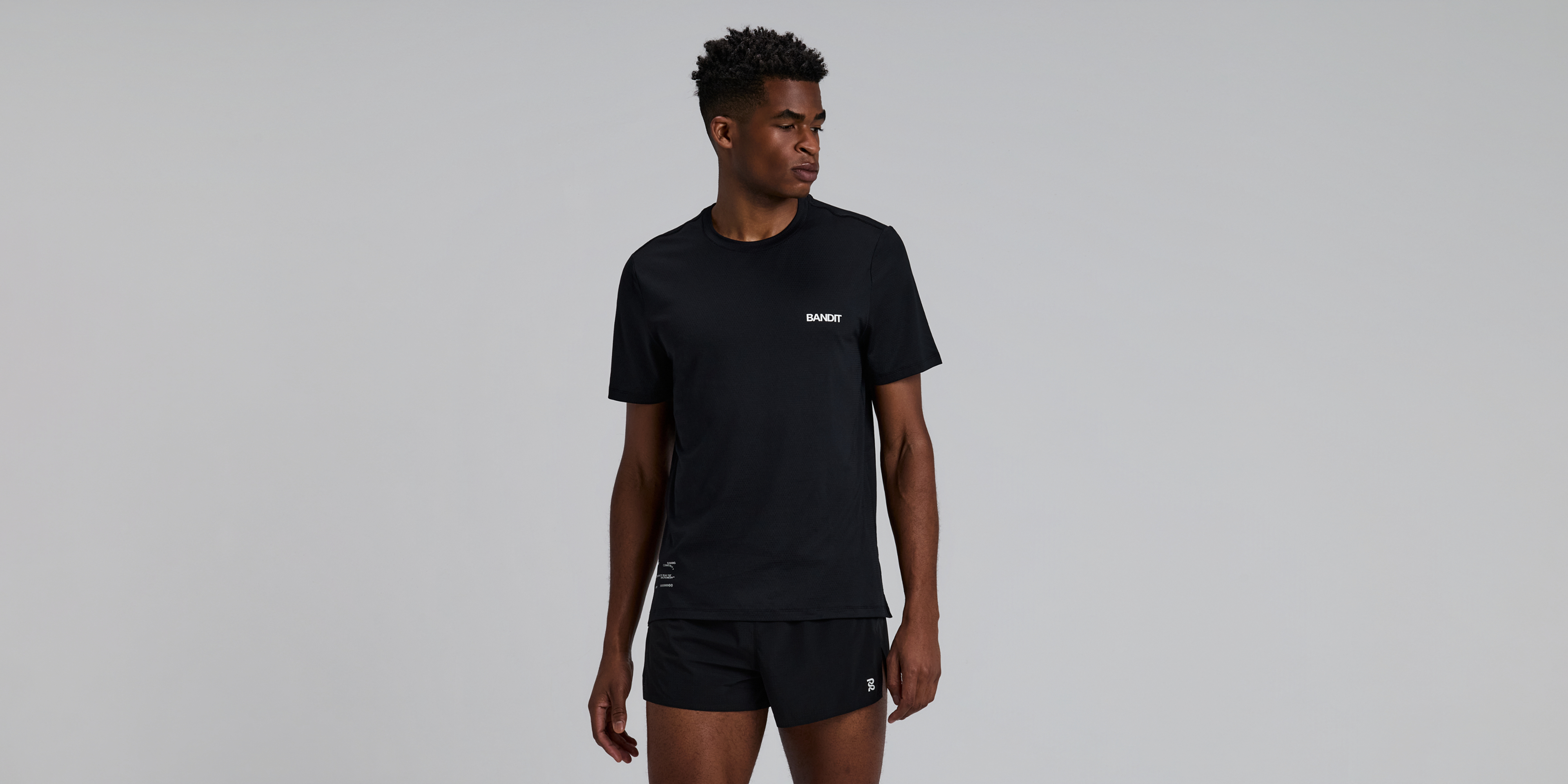 Bandit Mens Micromesh Run Tee Black