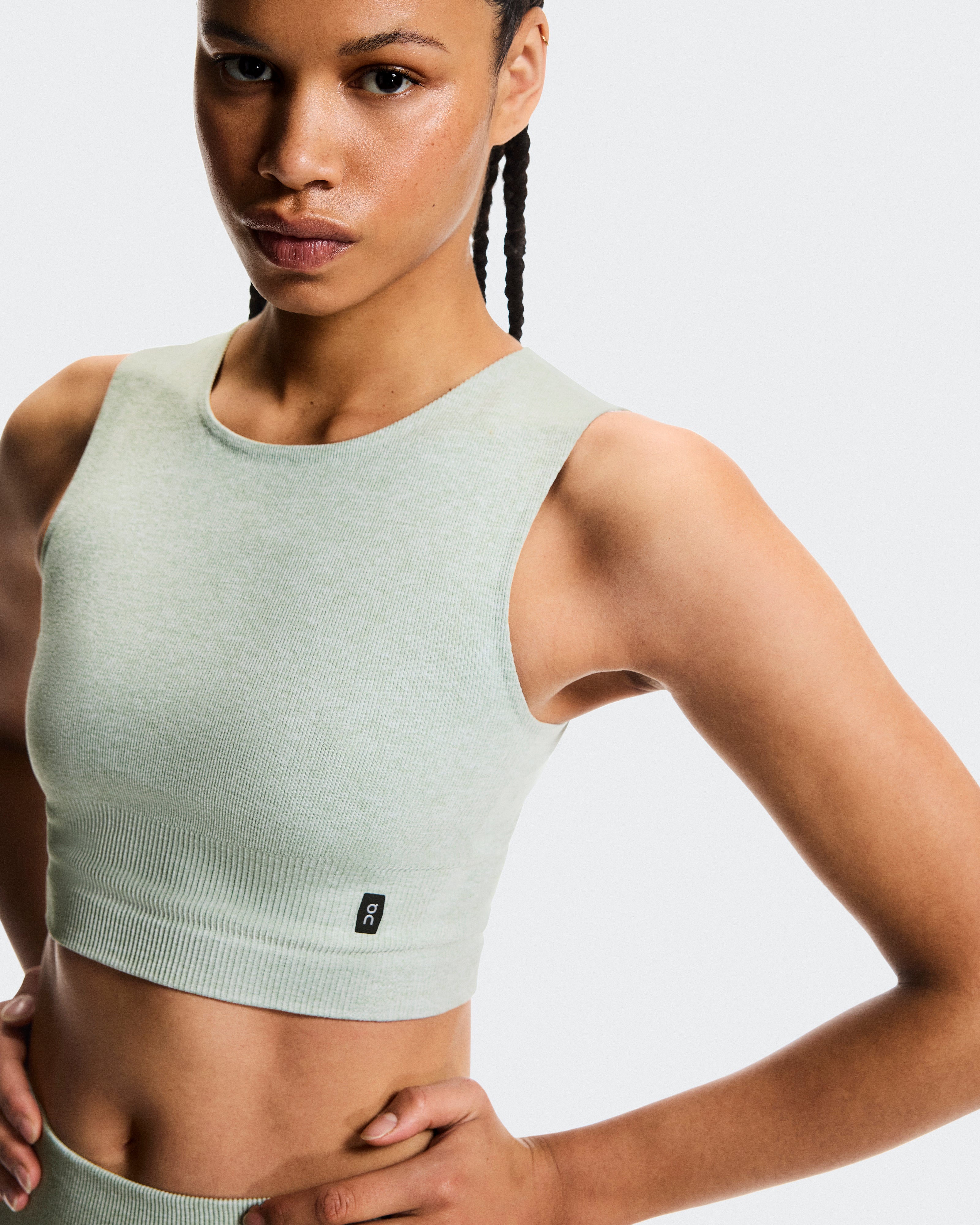 On Studio Knit Crop Mineral Heather (Women'S)