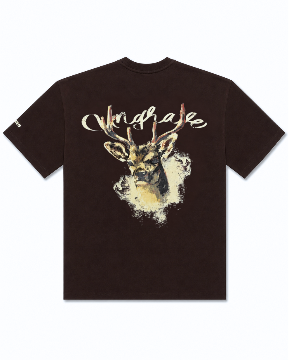 BROWN SHADOW DEER TEE