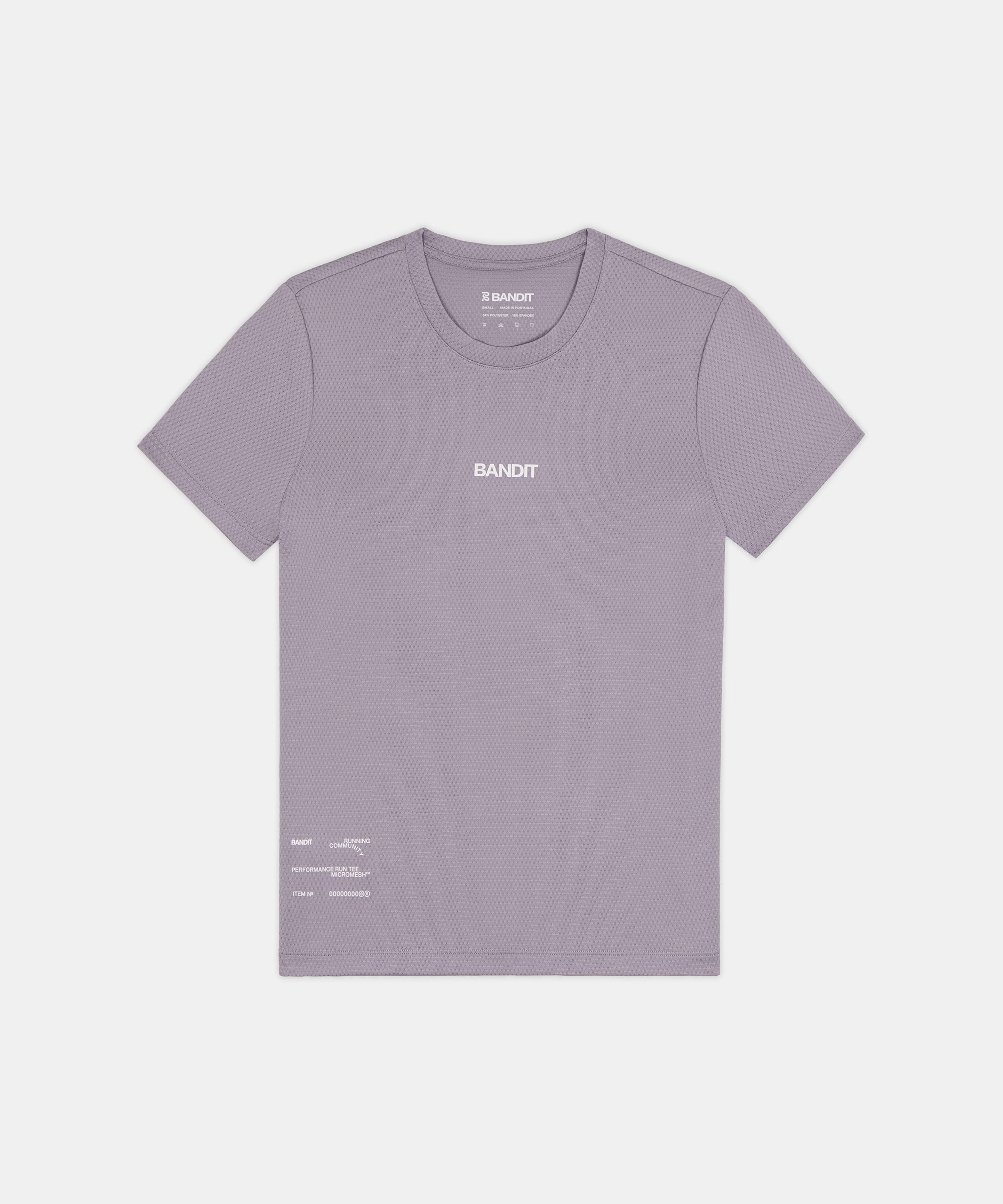 Bandit Womens Micromesh Run Tee Violet Fog