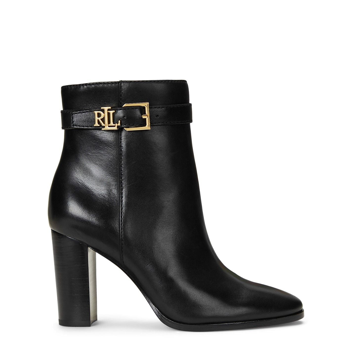  Bailey Leather Booties Black