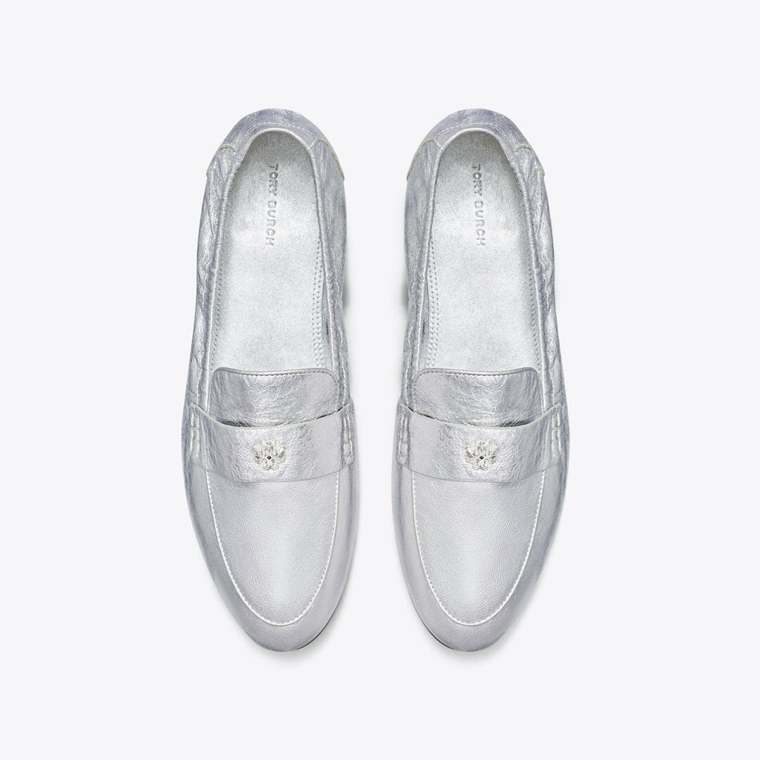 Tory Burch Ballet Loafer SHINY SILVER