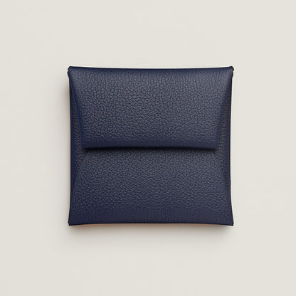  Hermes Bastia Change Purse Bleu Nuit