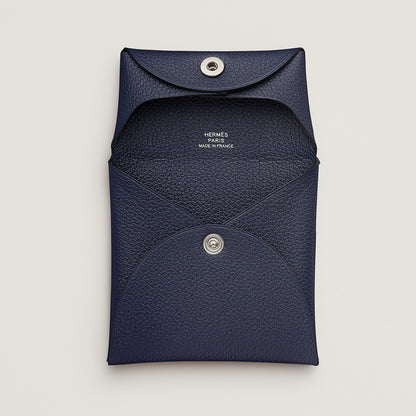  Hermes Bastia Change Purse Bleu Nuit