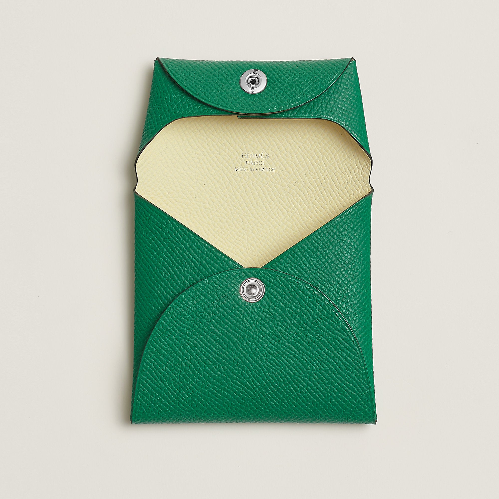  Hermes Bastia Verso Change Purse Vert Vertigo