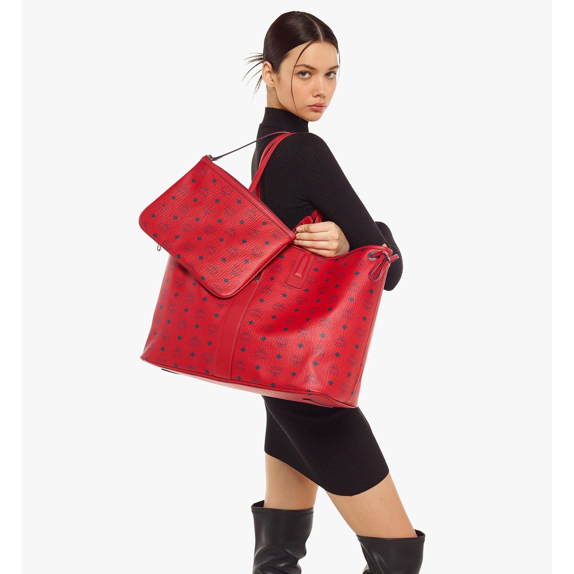 MCM Reversible Liz Shopper In Visetos