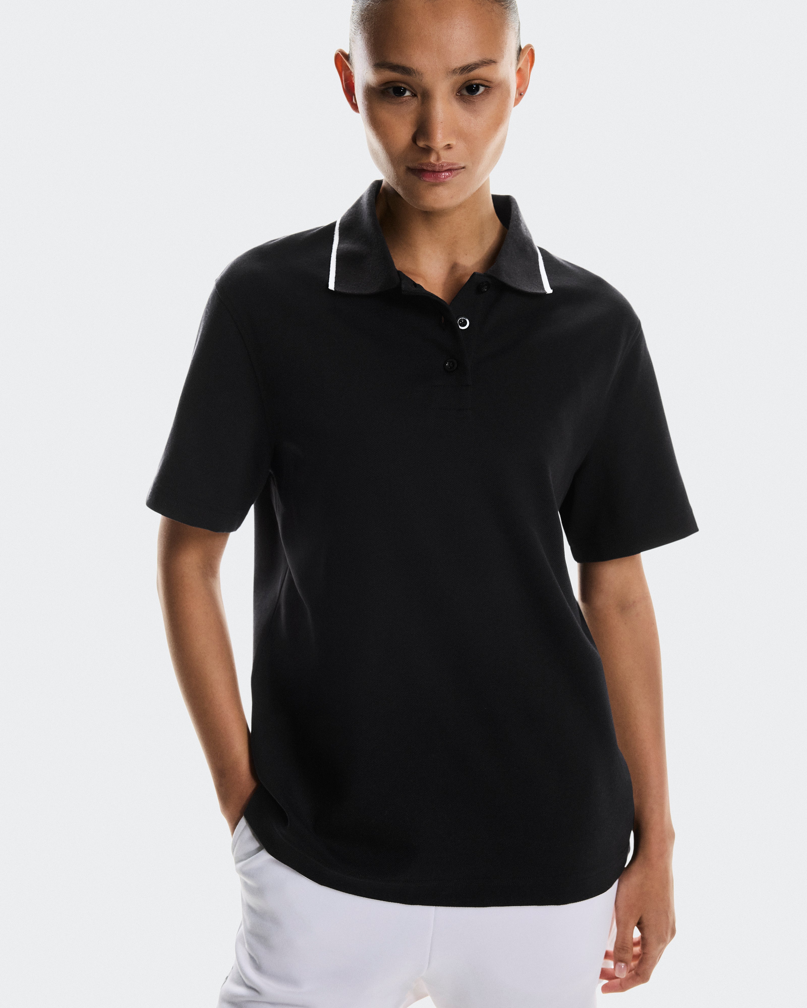 On Courtside Polo Black (Women's)