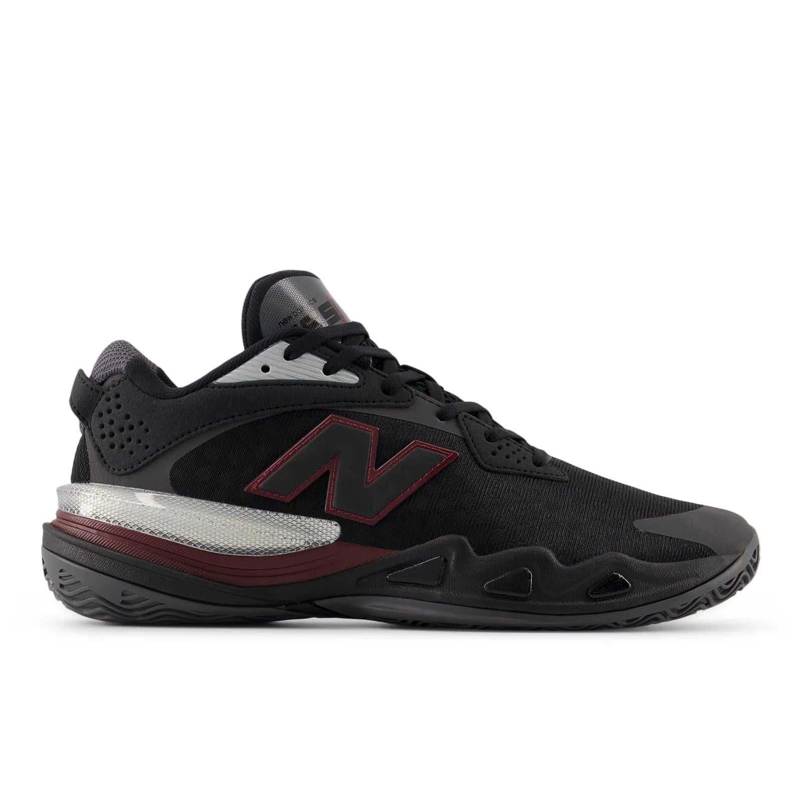 New Balance Hesi Low V2 Black With Classic Crimson Black With Classic Crimson