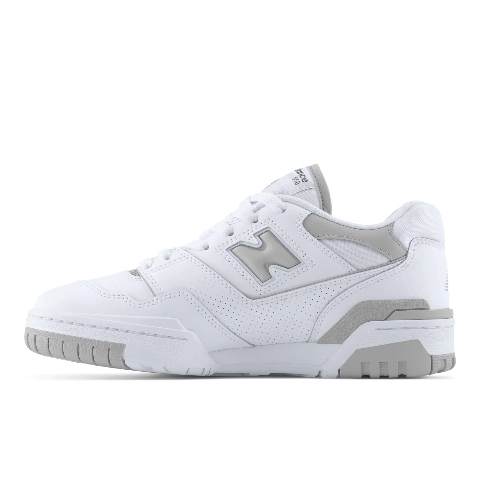 New Balance 550 White With Slate Grey And White Womens White With Slate Grey And White