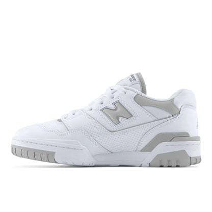 New Balance 550 White With Slate Grey And White Womens White With Slate Grey And White