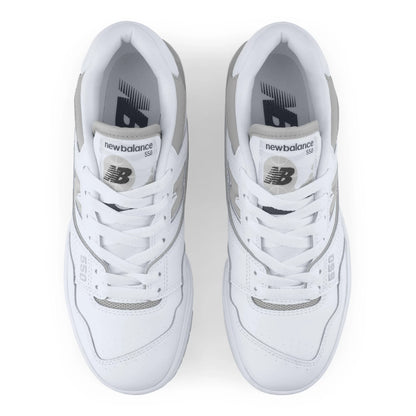New Balance 550 White With Slate Grey And White Womens White With Slate Grey And White