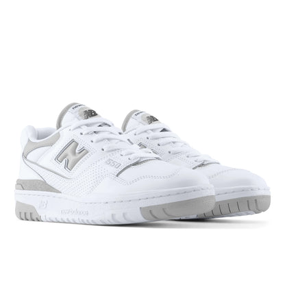 New Balance 550 White With Slate Grey And White Womens White With Slate Grey And White