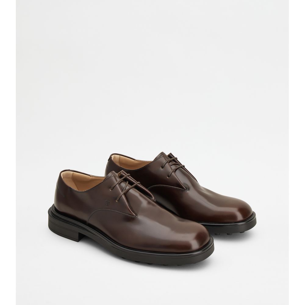 Tods Lace-Ups In Leather Brown Mens
