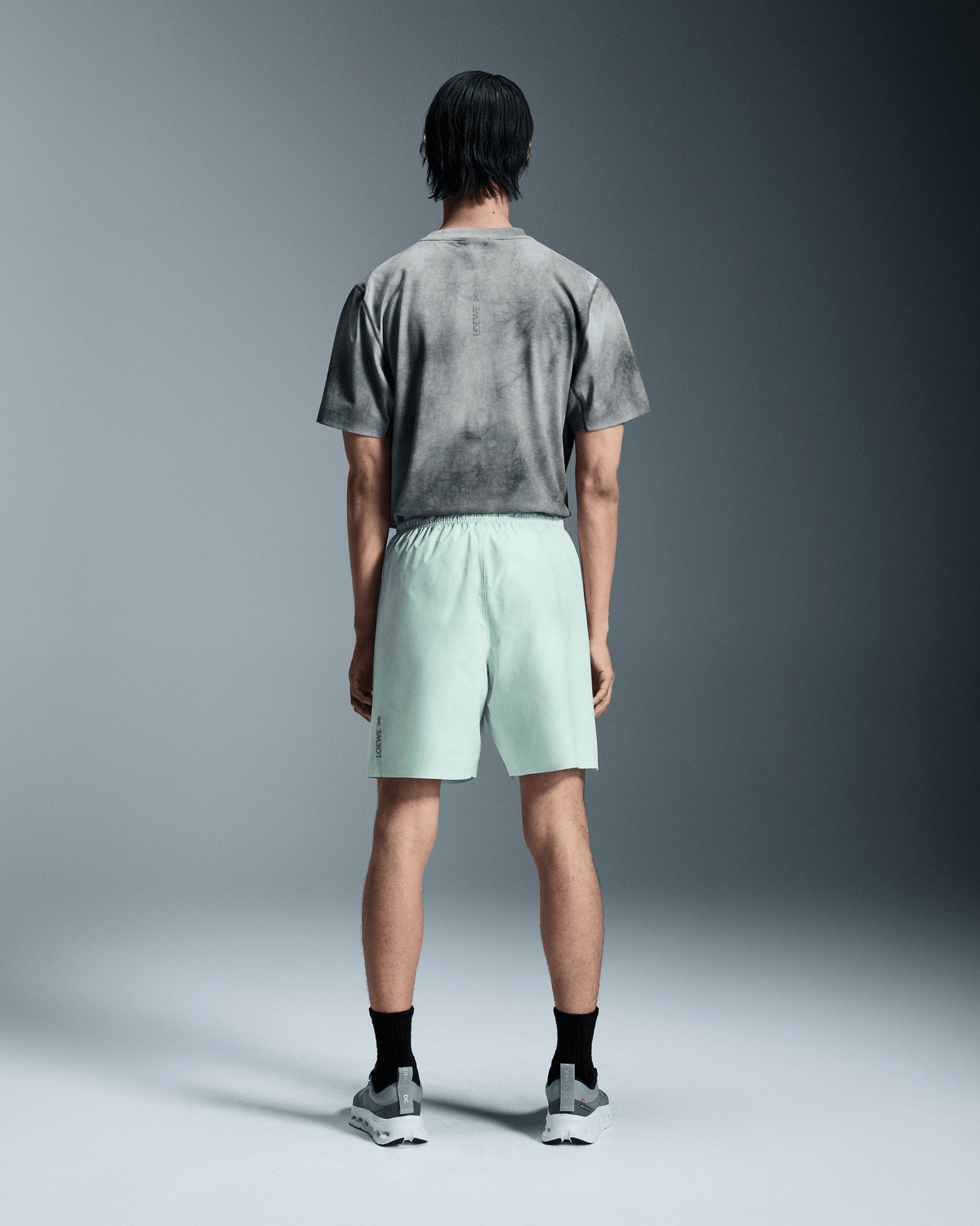 On Mid Length Shorts Loewe White | Multicolor