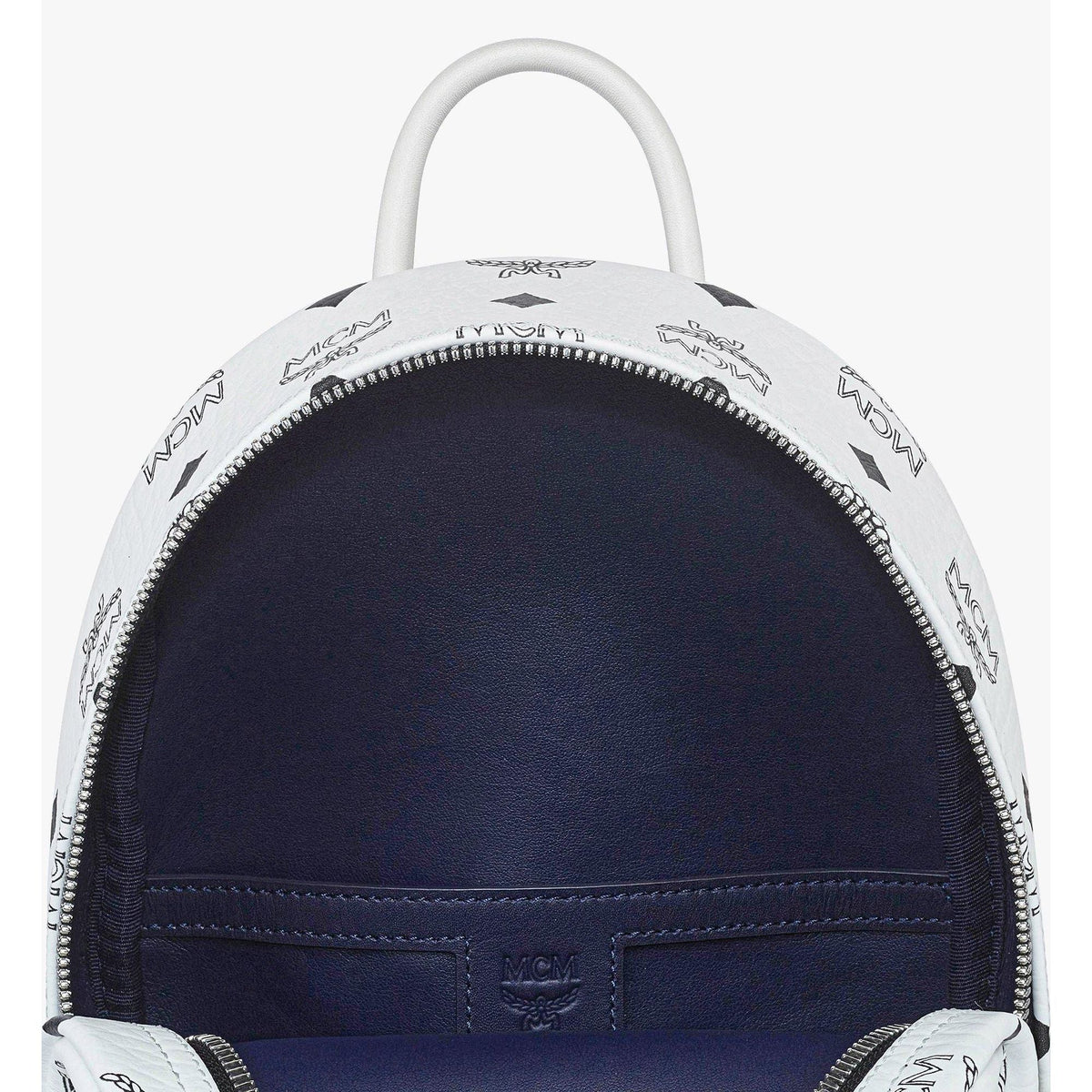 MCM Stark Side Studs Backpack in Visetos