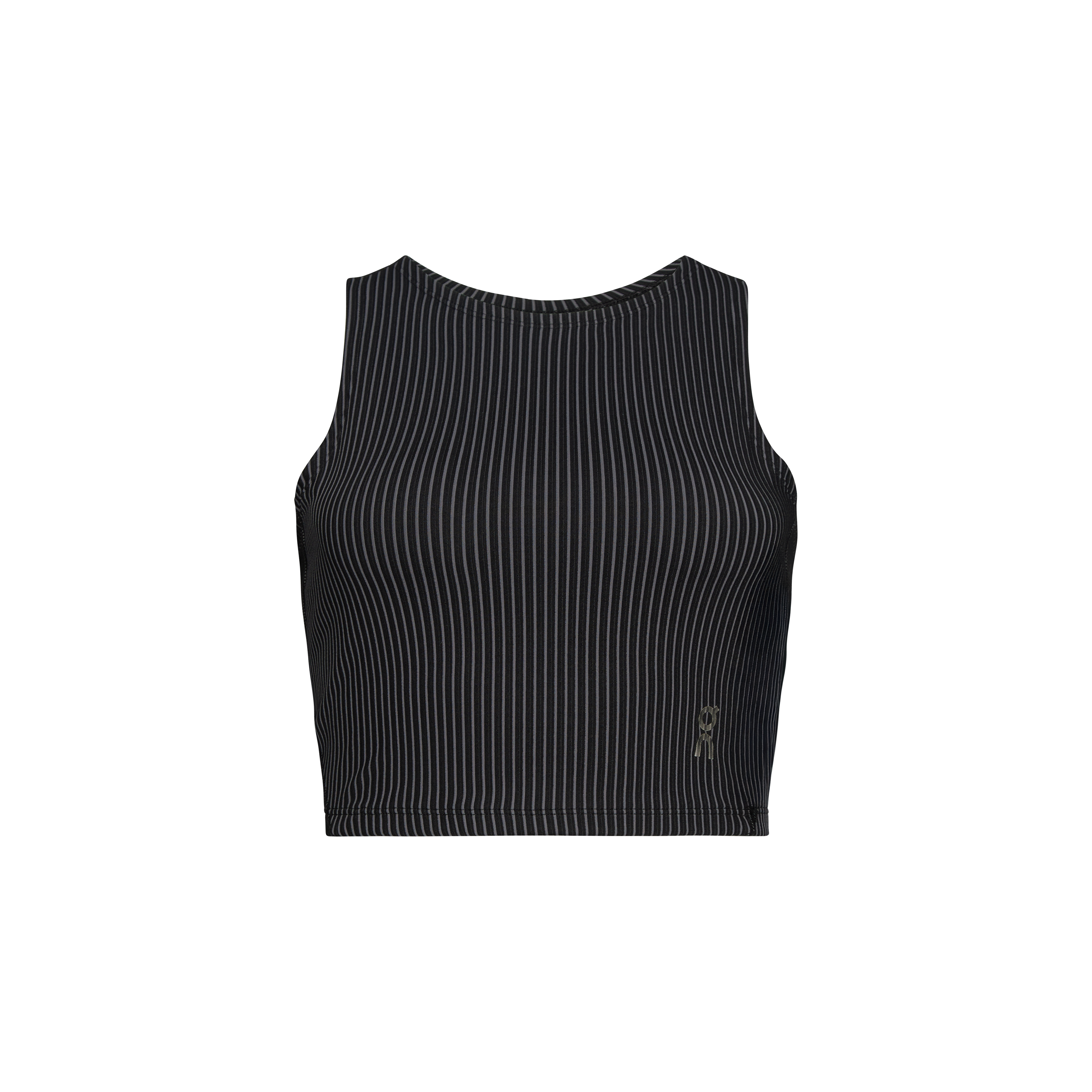 On All-Day Ribbed Crop Black | Rock (Women's)