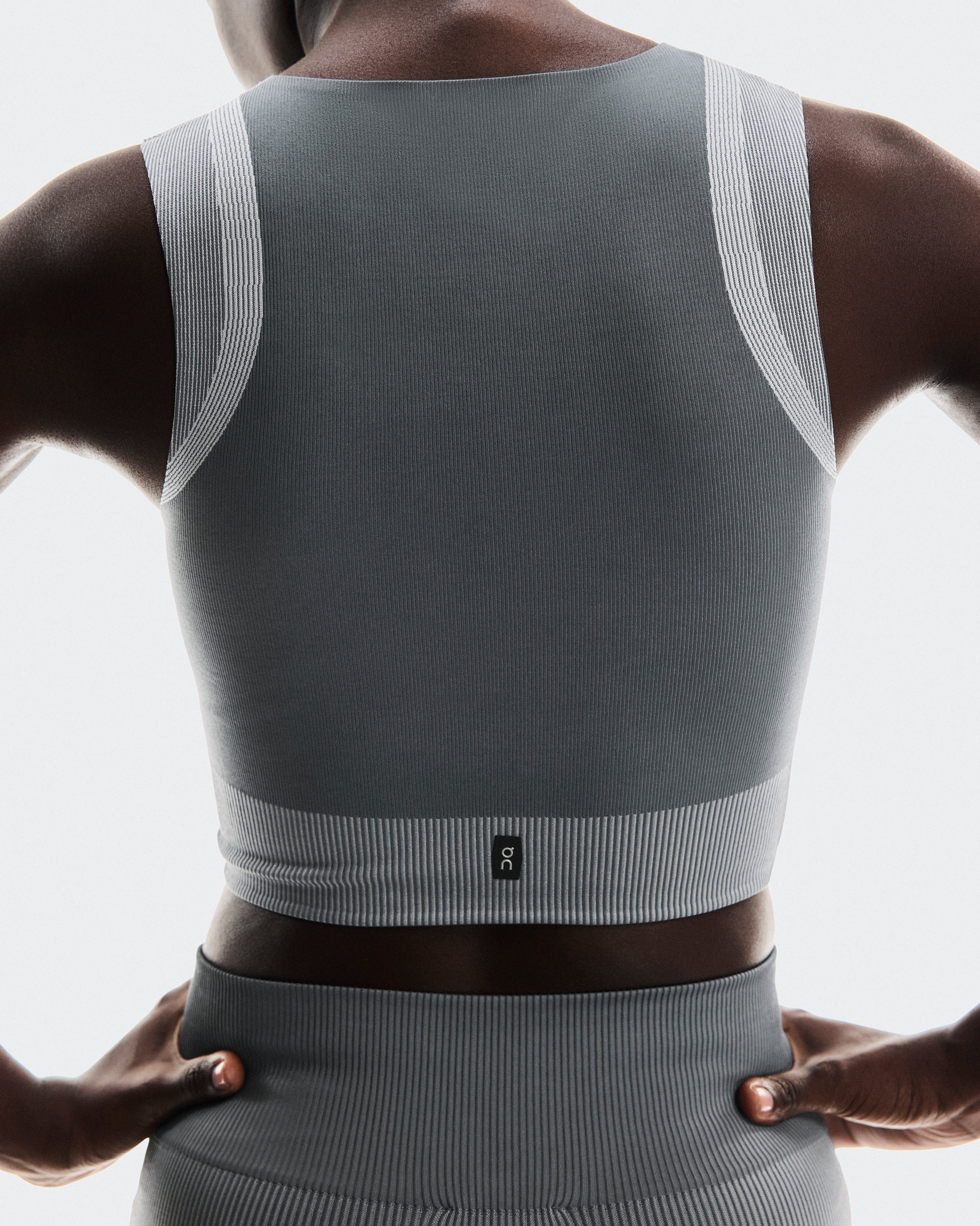 On Studio Knit Crop Rock | Glacier (Women's)