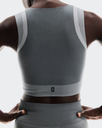 On Studio Knit Crop Rock | Glacier (Women's)